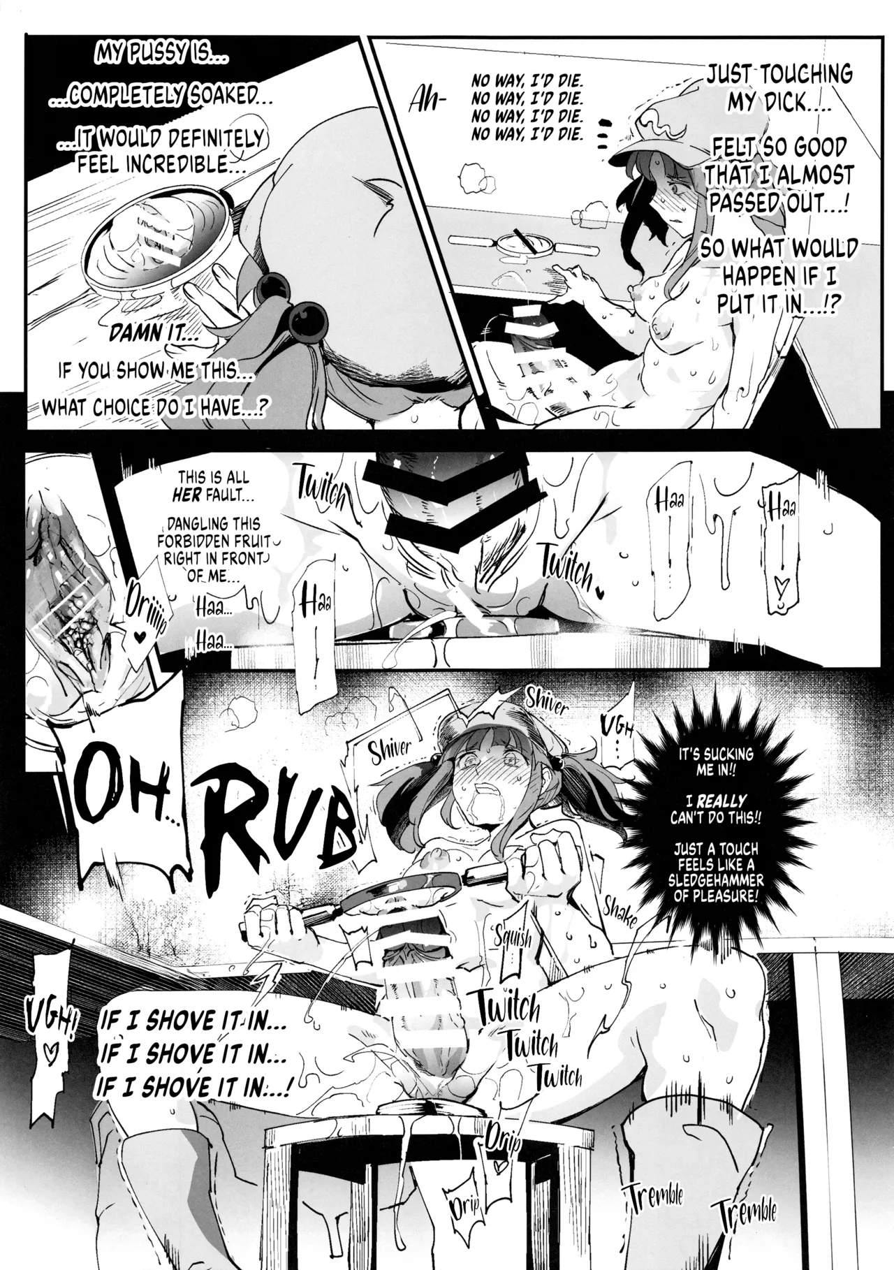 Handle Tsuki Sukima Hole Futanari Chinko de Jibun to H | Using a Portable Gap with Handles, a Futanari Fucks Herself page 10 full