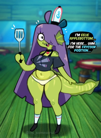 [SomeScrub] Eelie Applebottom at the Krusty Krab 2 cover