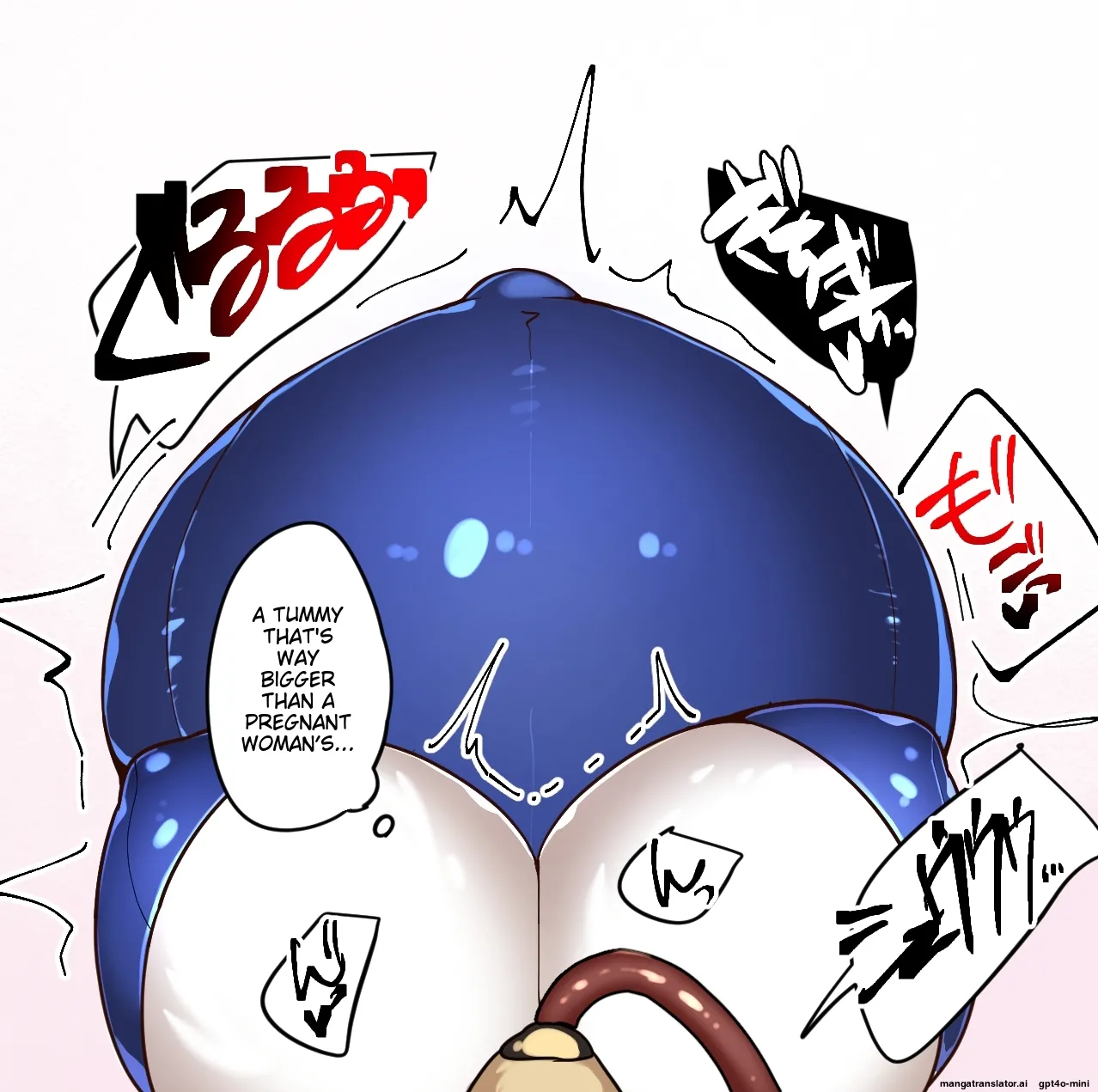 Mesukemo-chan gets her belly inflated with gas cylinders until the room is full 🎈 page 7 full