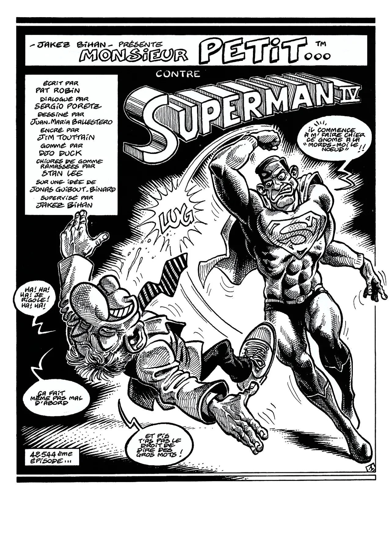 Jakez Bihan  - Monsieur Petit contre Superman IV page 2 full