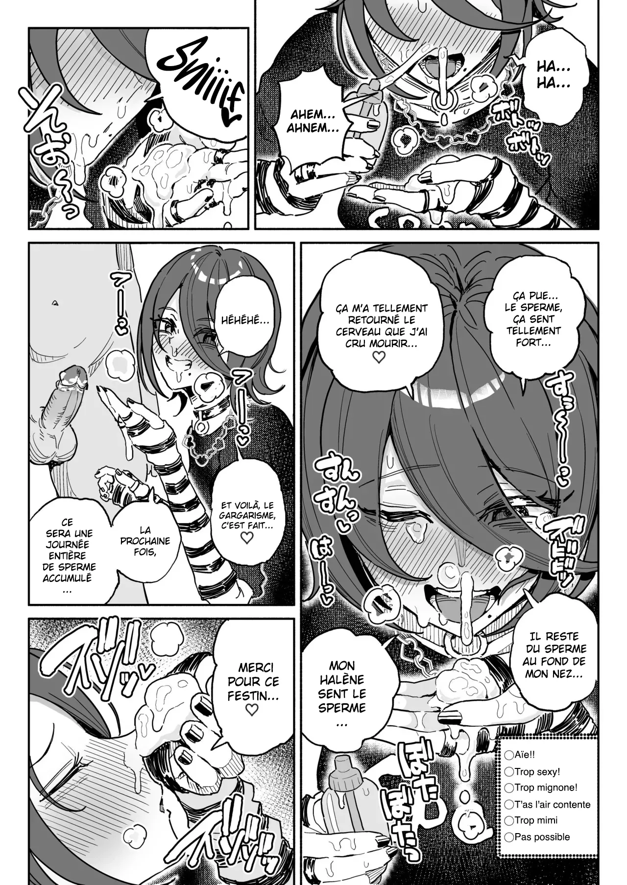 Chin Kagi Kei Haishinsha Isshuukan Chinkasu Zamen Seikatsu | une streameuse obsédée par les bites a passé une semaine à manger du sperme et du smegma. page 12 full