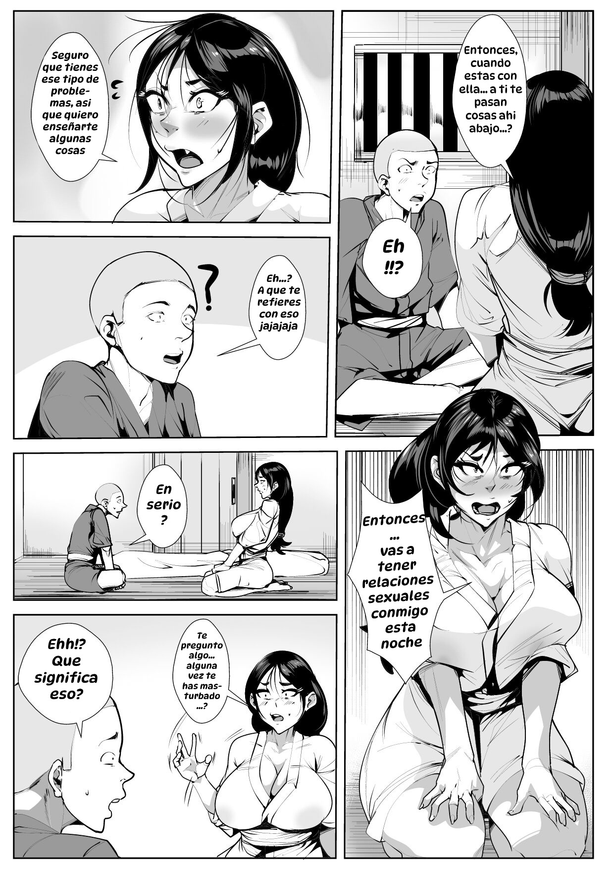 Mura no Insyuu de Seikyouiku wo一 Syuukan Zissen Suru Kaa-tyan｜La Mamá que Pone en Práctica la Educación Sexual Durante una Semana por una Antigua Costumbre del Pueblo page 3 full