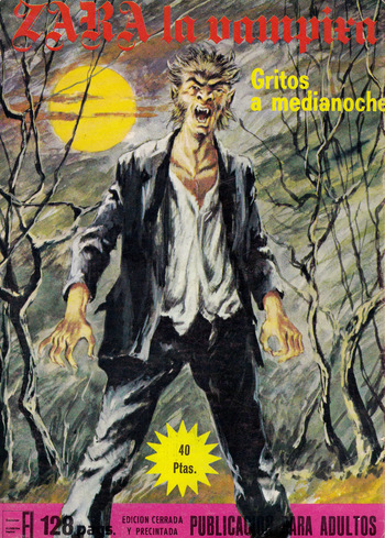 Zara la Vampira #14 (Gritos a medianoche) [Spanish] cover
