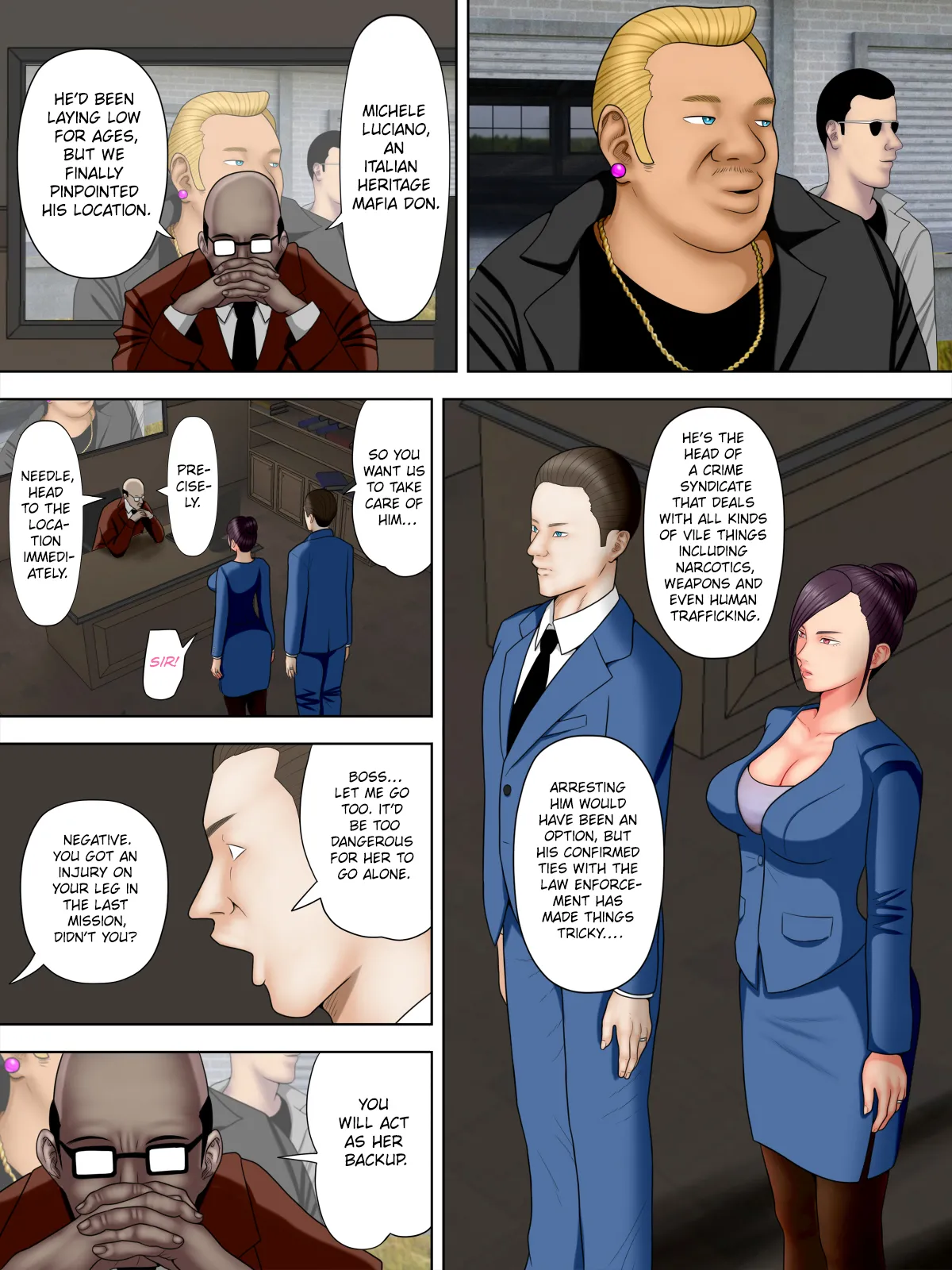 Hitozuma Spy to Mafia no Musuko 1 ~Kuro Gyaru Keisatsukan Hen~ | Spy Wife and Mafia’s Son 1 ~Black Gyaru Police Officer~ page 9 full