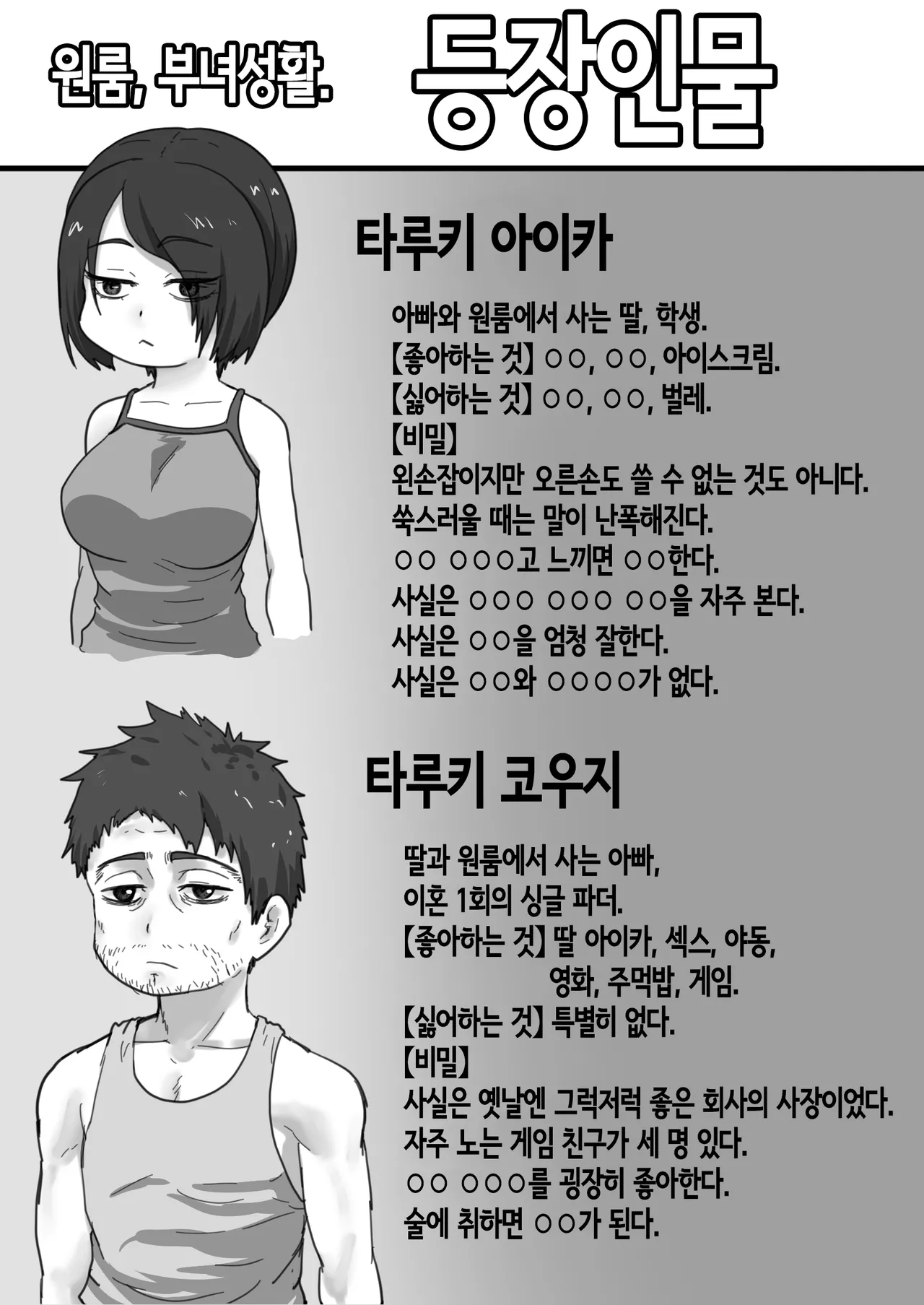 One Room, Chichi Musume-Seikatsu. | 원룸, 부녀성활. page 2 full