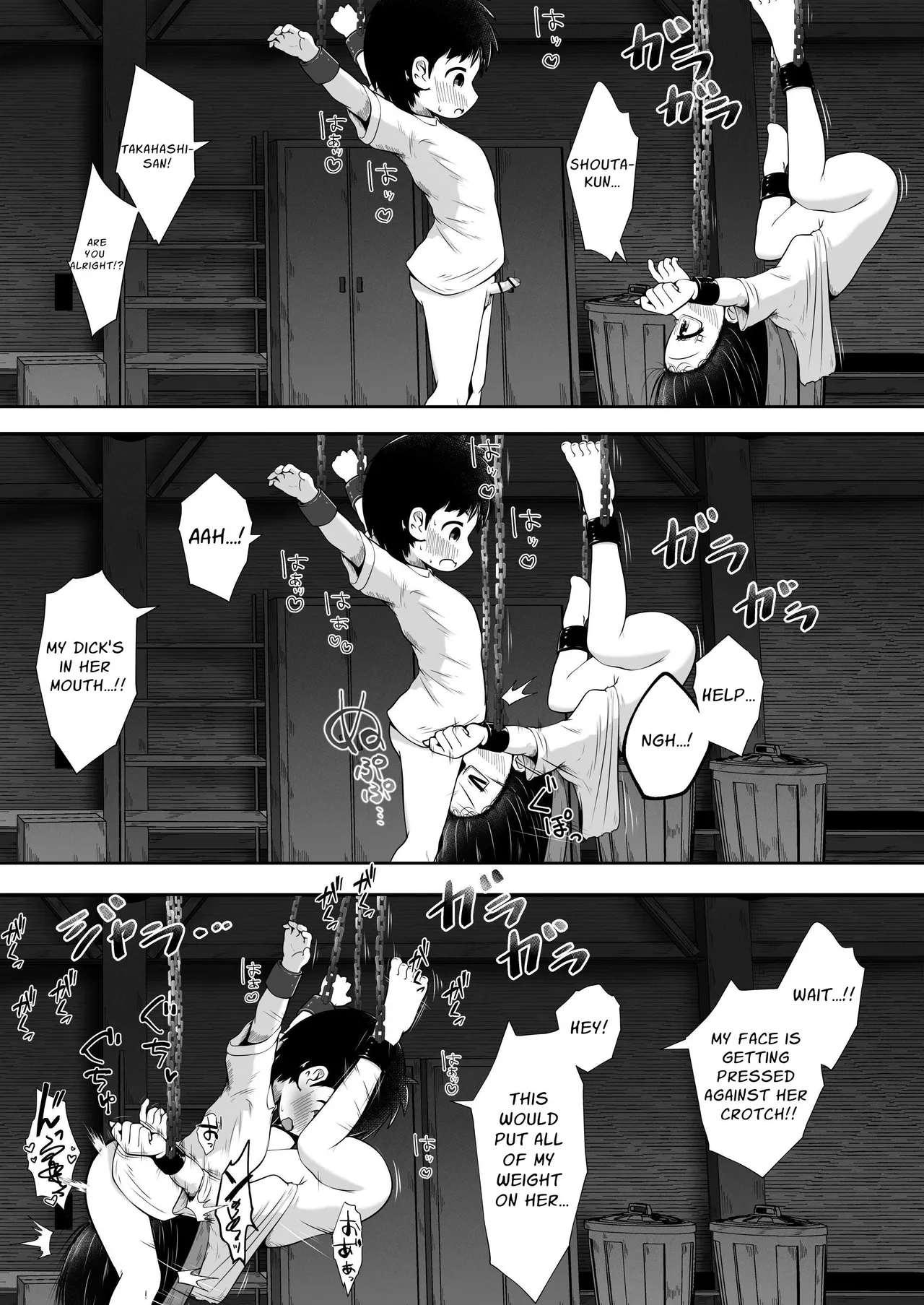 Doukyuusei no Danjo ga Rachi Sarete Uramono AV Satsuei no Tame ni Kousoku Sareta mama Koubi Saserareru Ohanashi | Abducted And Made To Fuck While Restrained For An Underground Porn Flick page 11 full