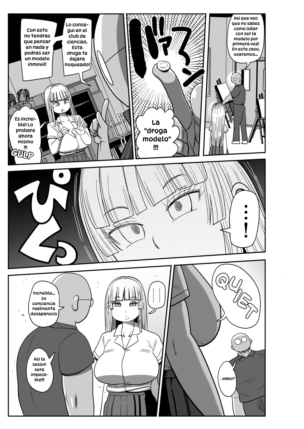 Muteikou Bijutsu Model Himeko｜Himeko, la Indefensa Modelo de Arte page 4 full