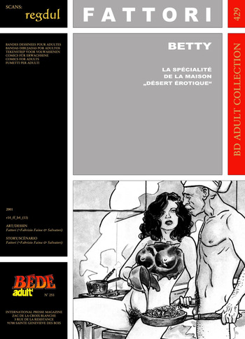 [Bédé Adult 429] Fattori [= Fabrizio Faina + Mauro Salvatori] - Betty : La spécialité de la maison 'Désert érotique' cover