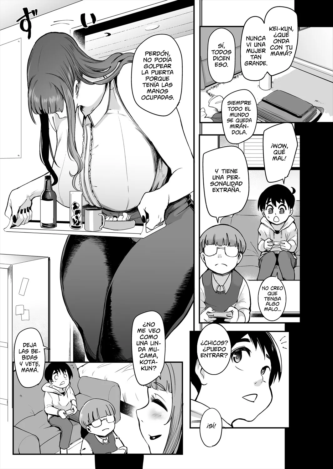 Hasshaku Mama! | La Madre de mi Mejor Amigo de Dos Metros Cuarenta me convirtió en su Esclavo Sexual page 5 full