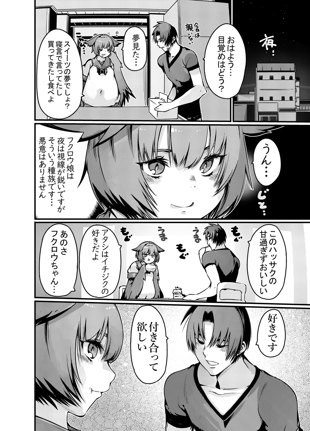Yakousei Fukurou-chan ni Hiru ni Suiminkan shitara Yoru ni Nikushokukei Hangeki sareta page 11 full
