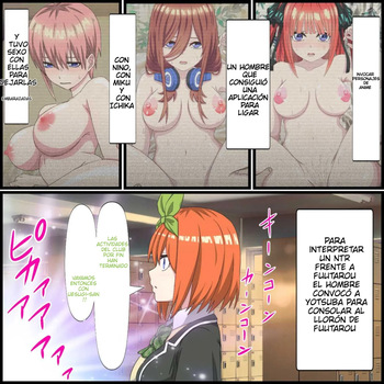 [Banana Style] Anime Chara to Seckle Dekiru Appli ''Yotsuba Hen''｜La App con la que Puedes Cogerte a Personajes de Anime ~El Caso de Yotsuba~ (Gotoubun no Hanayome) [Spanish] [Darkss 153] cover