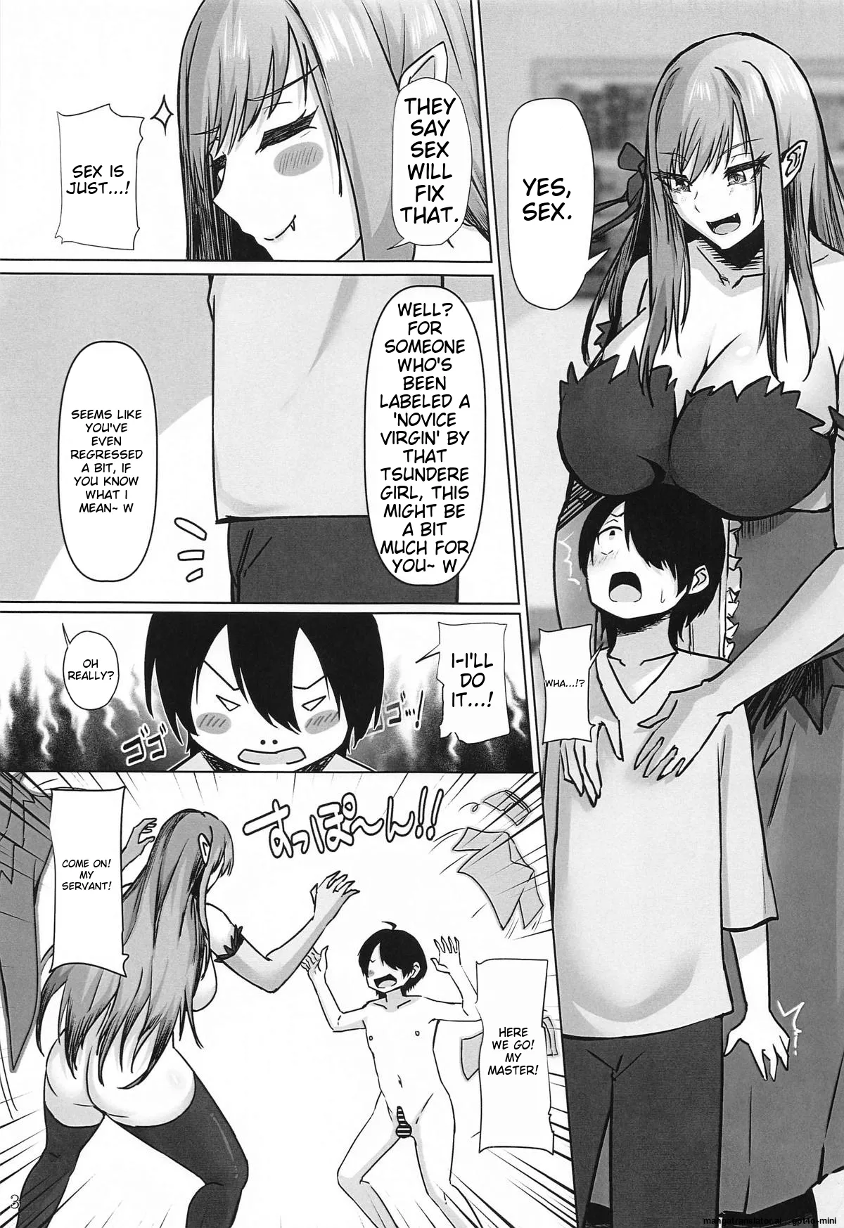 Iyashimonogatari ~Kinpatsu Glamour na Kyuuketsuki to Dekachichi Class Iinchou ni Yoru Sex Chiryou~ page 4 full