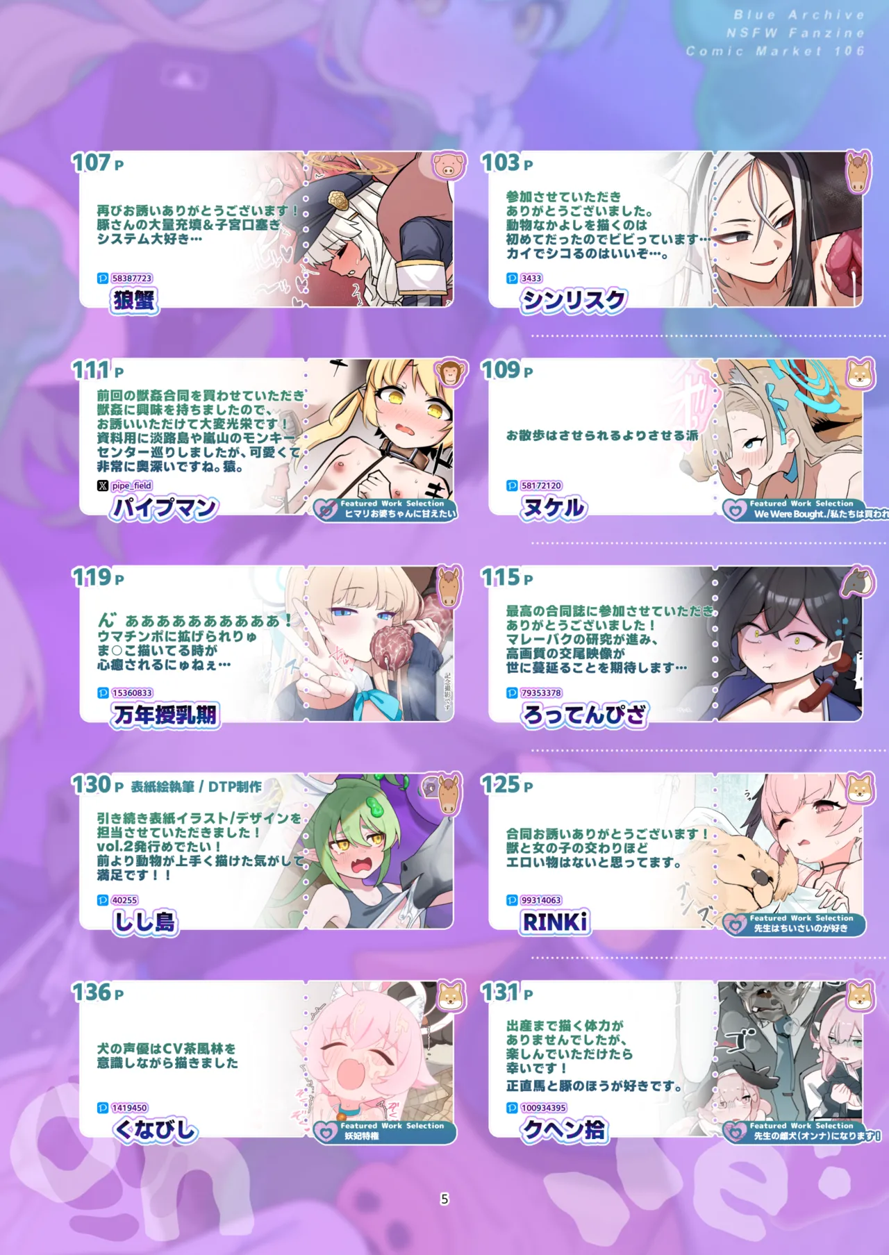 （HarmoNeaR）【ブルアカ獣姦+異種姦合同誌】Sow do on me! vol.2（BlueArchive） page 5 full
