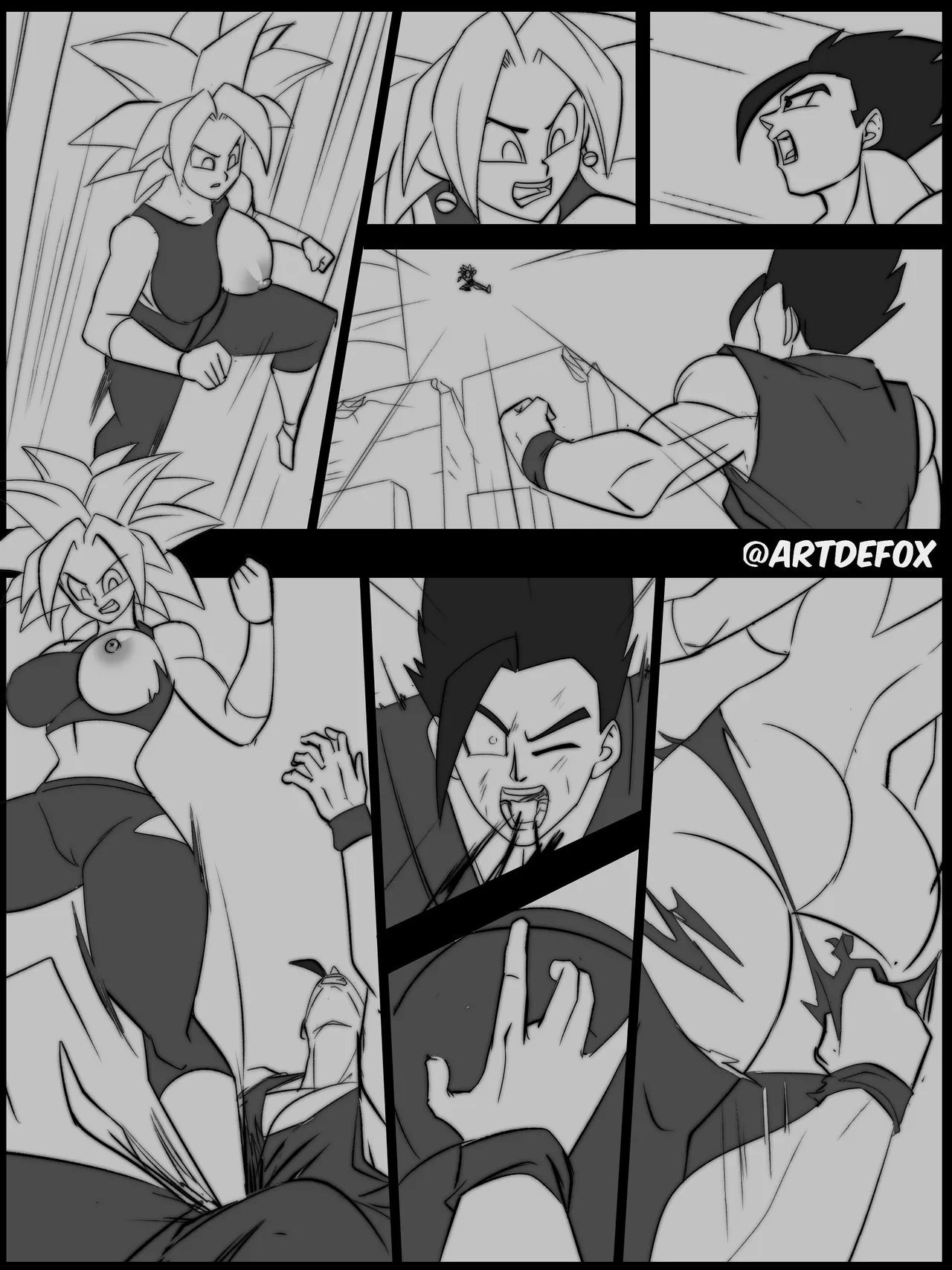Gohan Tearing Kefla Up page 4 full