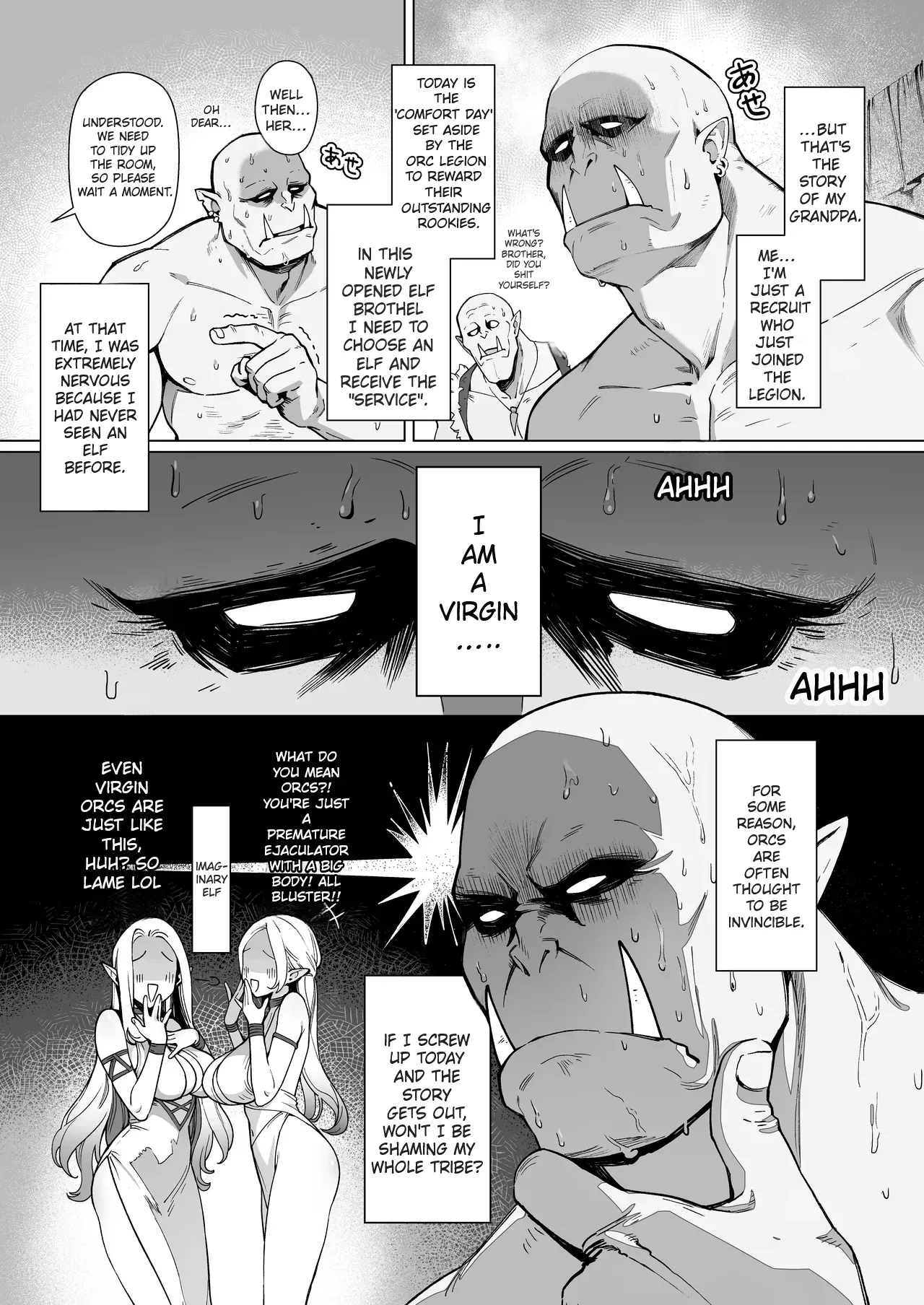 Fairy Brothel : The Virgin Orc Assigned To The Dark Skinned Elf page 3 full