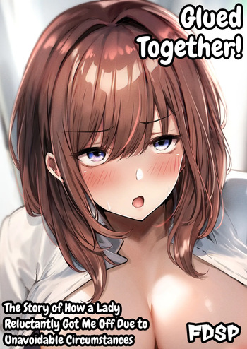 [FDSP (Sakagaki)] Mitchaku! Onee-san ni Fukakouryoku kara ka Shibushibu Nuite Moratta Hanashi | Glued Together! The Story of How a Lady Reluctantly Got Me off Due To Unavoidable Circumstances [English] cover