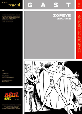 [Bédé Adult 119] Gast [= André Amouriq] & Manuel Lizay [= André Dromer] - Zopeye le mandrin cover
