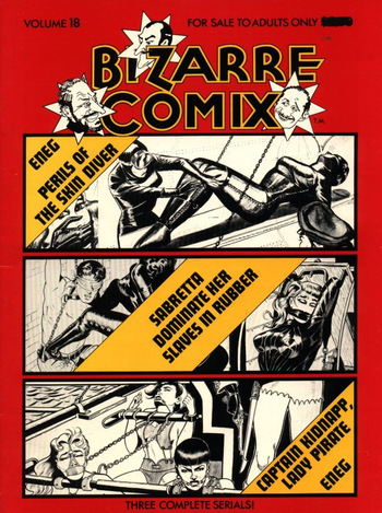 Eneg [= Gene Bilbrew] - Captain Kidnapp, Lady Pirate [Bizarre Comix 18.3, EN] cover