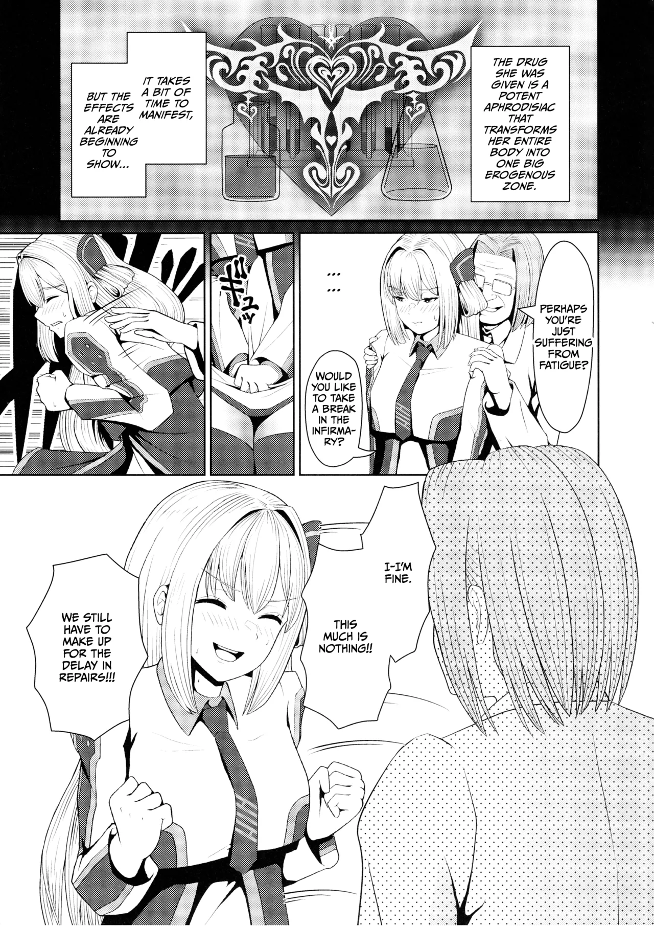 Sentouki Kaihatsu Jikken Haiboku Hiroin e no Hijou na Saikyouiku - SKY STRIKER ACE MECHANICAL HENTAI TRAINING page 7 full
