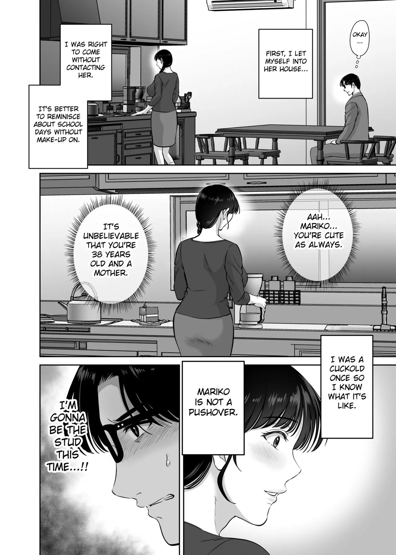 Kyonyuu Kaa-san ga Boku no Me mo Mae de Oji-san no Namachin de Ikimakutta Hanashi page 8 full
