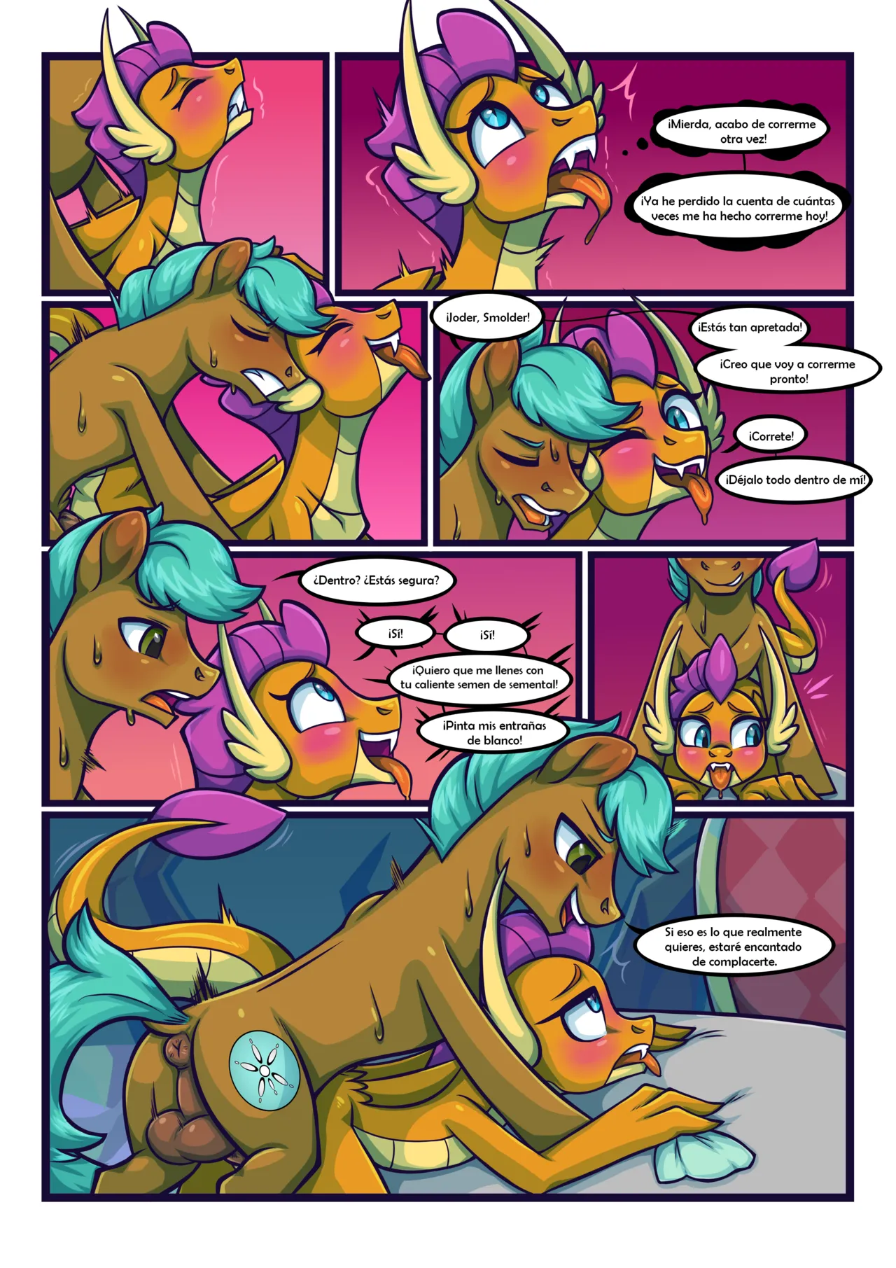 tea party Smolder x OC comic page 12 full