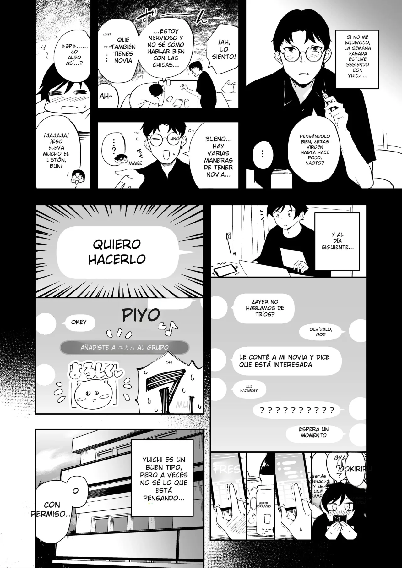 Tomodachi no Kanojo to 3P Suru Hanashi｜La Novia De Mi Amigo page 3 full