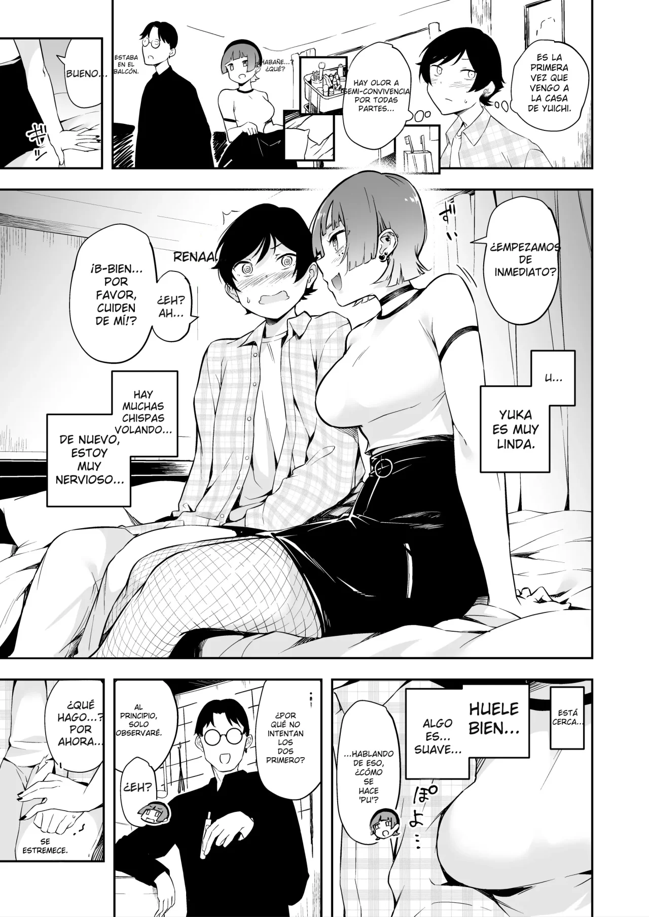 Tomodachi no Kanojo to 3P Suru Hanashi｜La Novia De Mi Amigo page 4 full