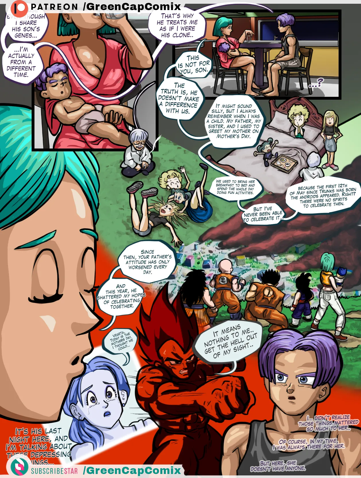 Bulma and the gift of Trunks for the Mother's day p1 page 8 full
