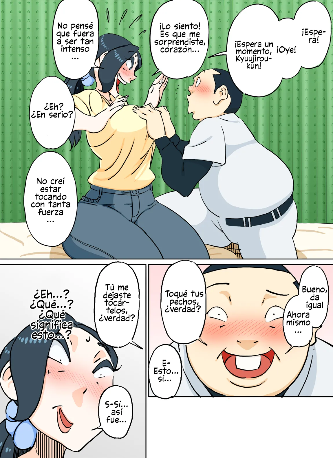 Color Ban Kyuujirou-kun Hitozuma no Oppai ga Momitai Toshigoro page 11 full