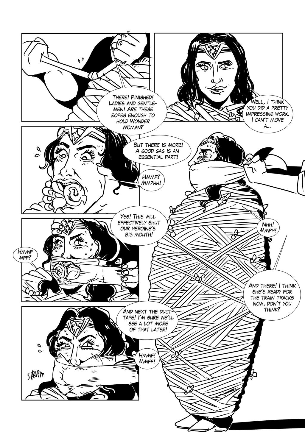 Mummified Superheroines page 1 full