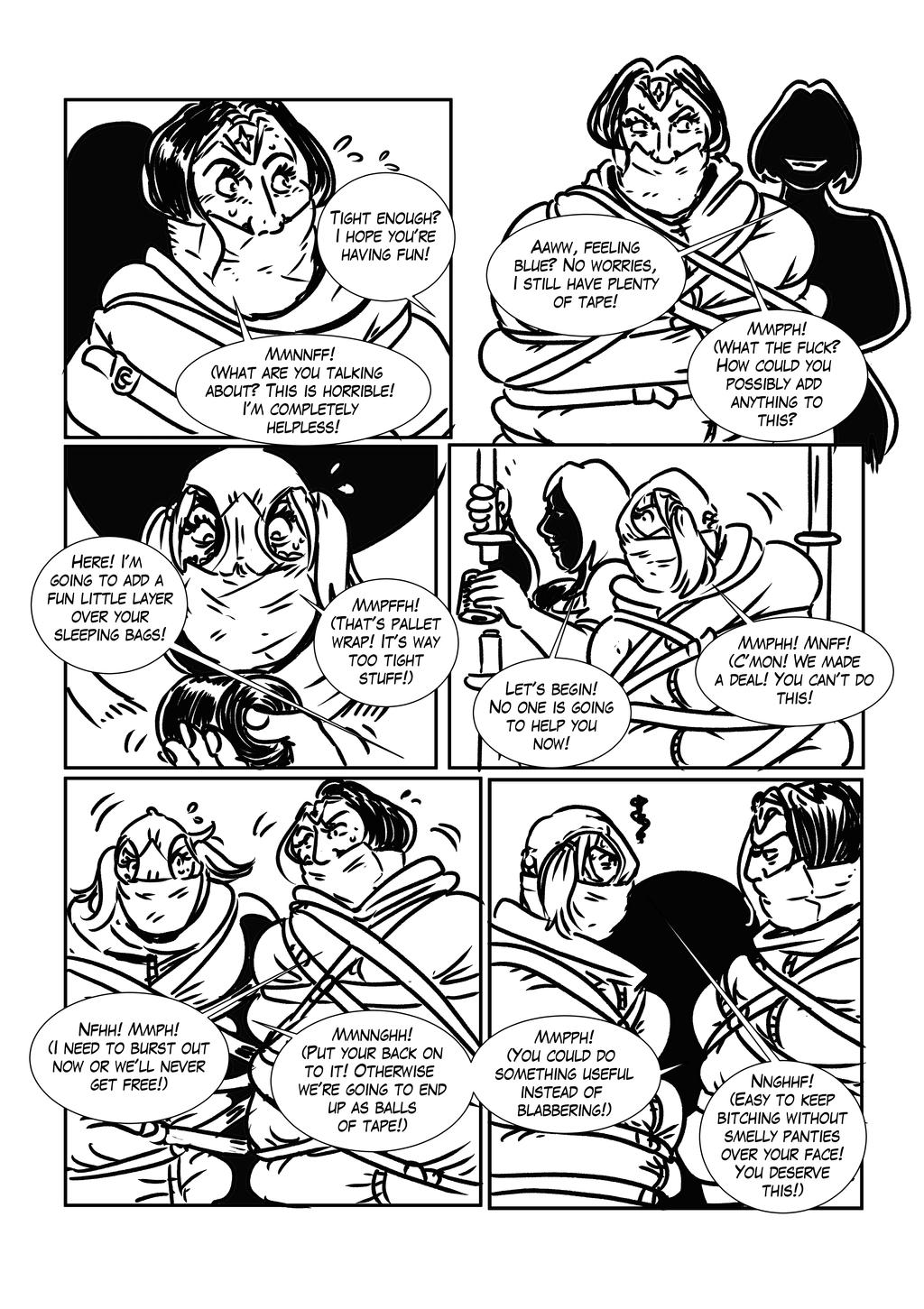 Mummified Superheroines page 9 full