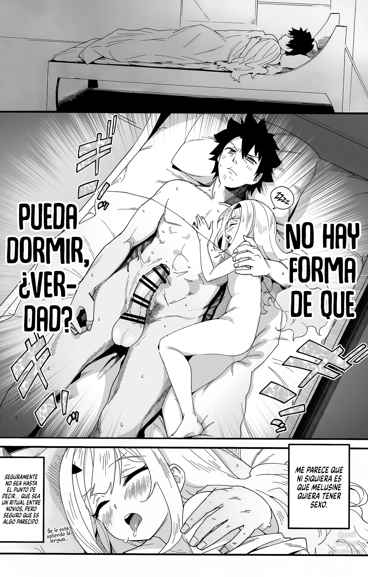 Melu-ko wa Guigui Kuru ga Koubi ga Doheta. | Melu-ko sigue viniéndose, pero es mala apareándose. page 5 full