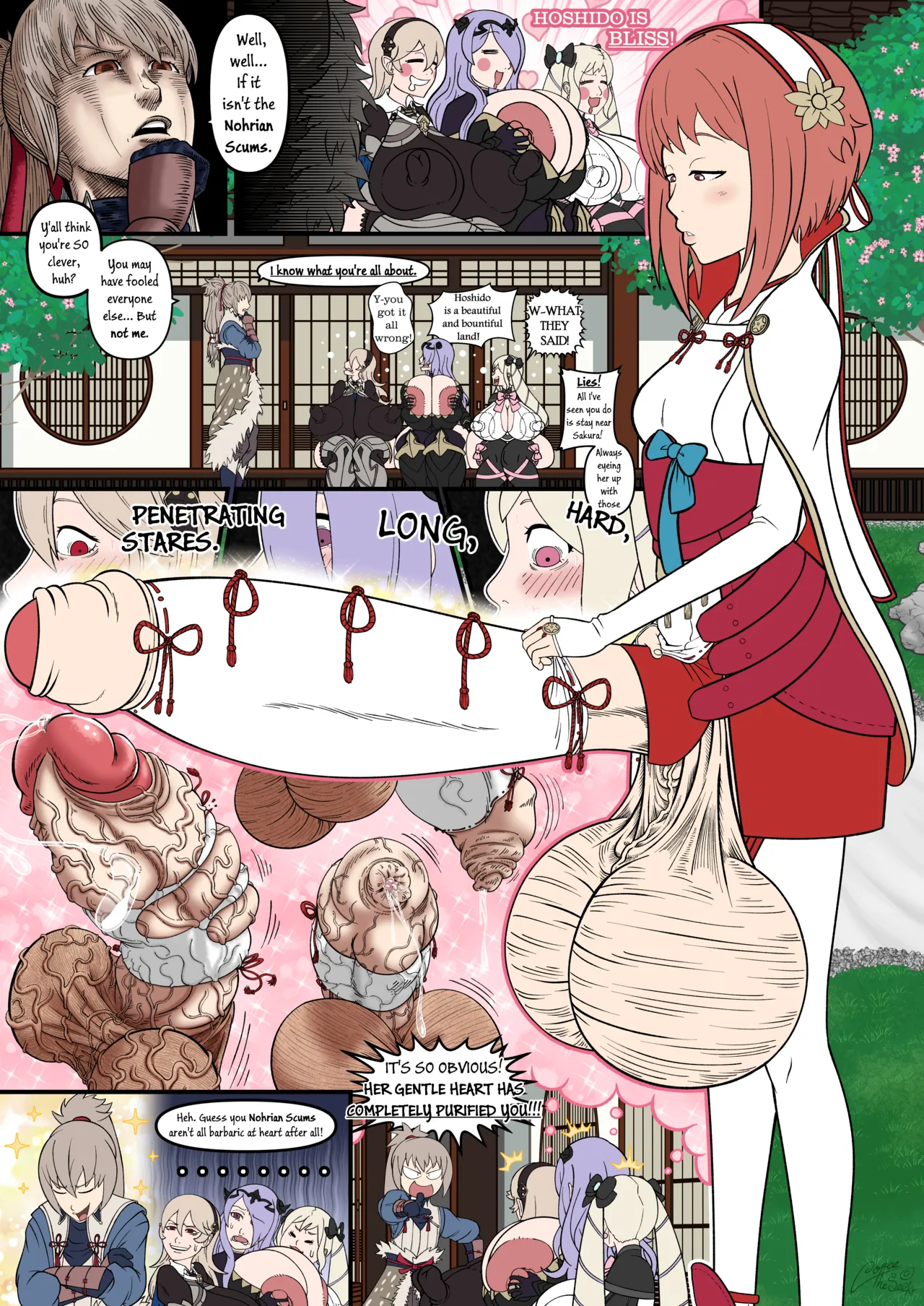 Fire Emblem Fates: Birthright, but if Sakura had a Huge Shlong and the Hoshidans don't pay attention to it page 4 full