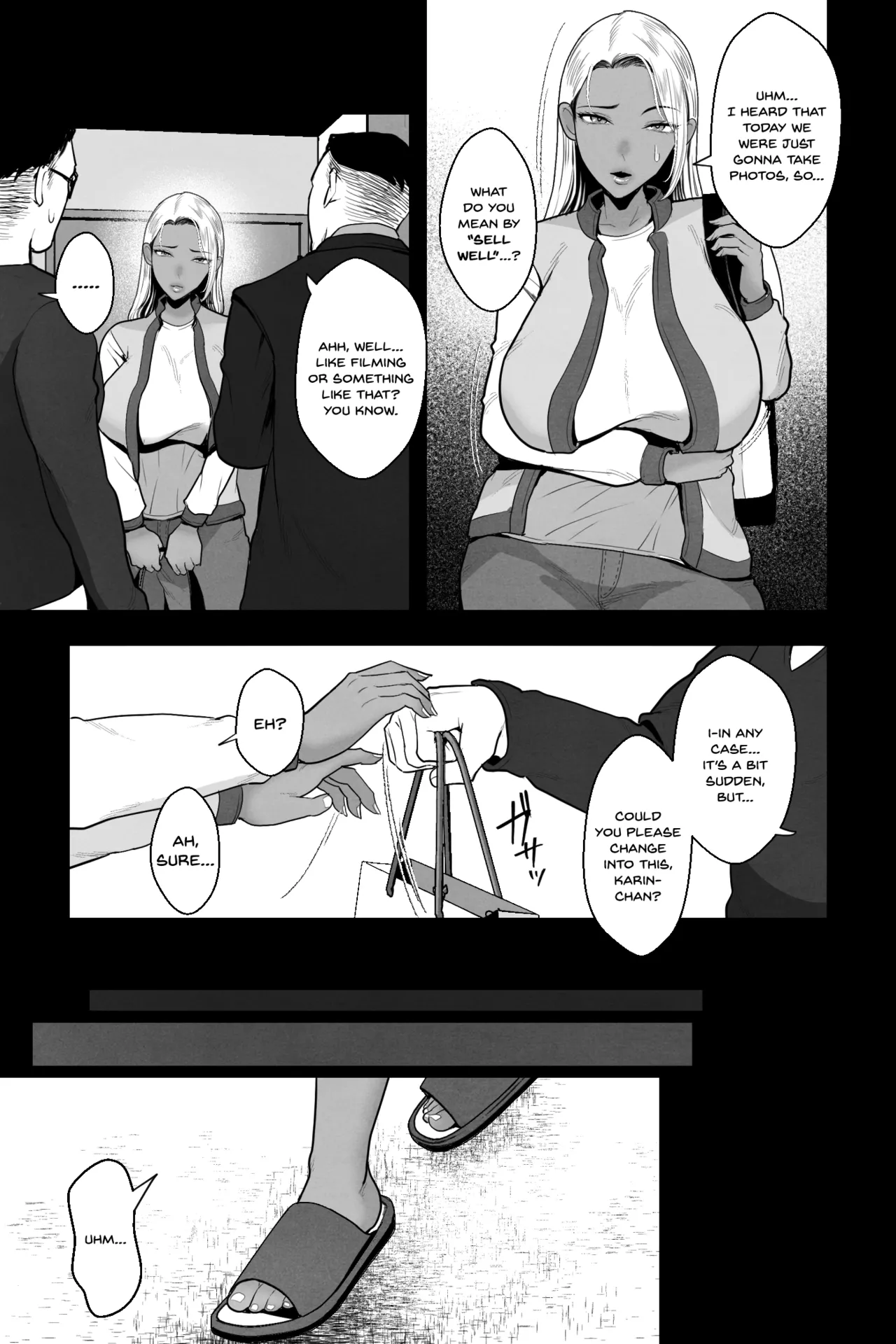 Kinpatsu Kuro Gal no Hahaoya ga, Yami Beit de Damasarete Musuko to AV Satsuei page 6 full