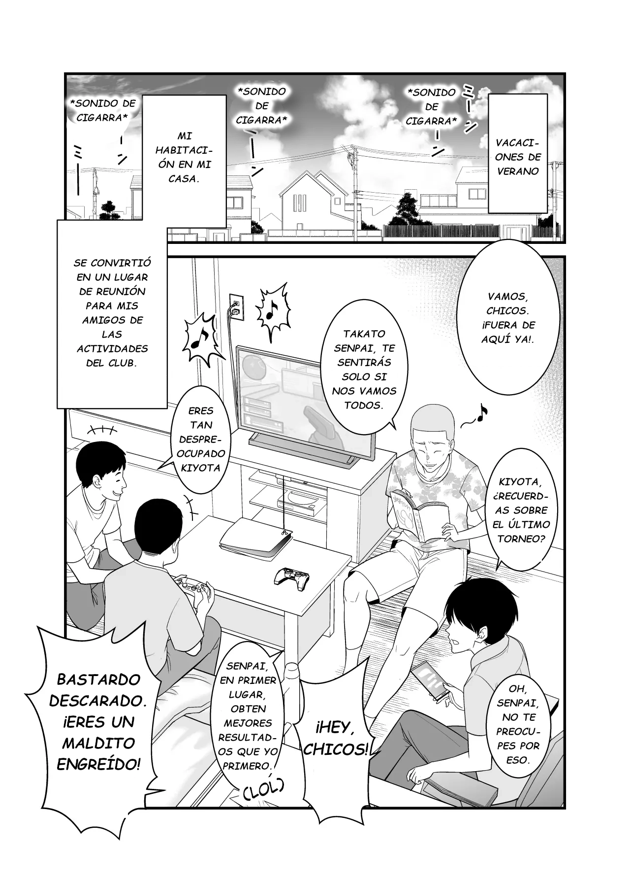 Sugu Okoru Ore no Hahaoya ga Mukatsuku DQN Kouhai ni Netorareta｜Mi Enojona Madre fue Arrebatada por mi Irritante Kouhai page 2 full