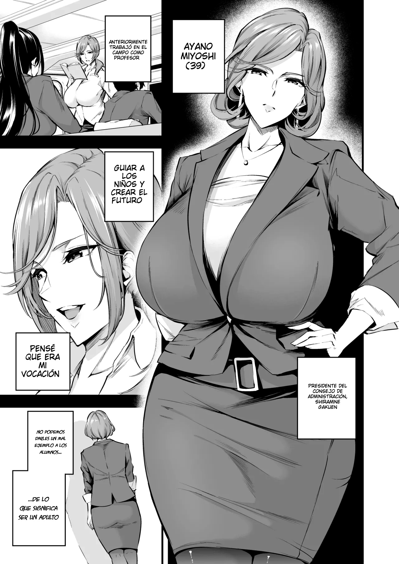 Shiramine Gakuen no Mesubuta Rijichou Kouhen｜La Presidenta Cerda de la Academia Shiramine – Parte final page 4 full