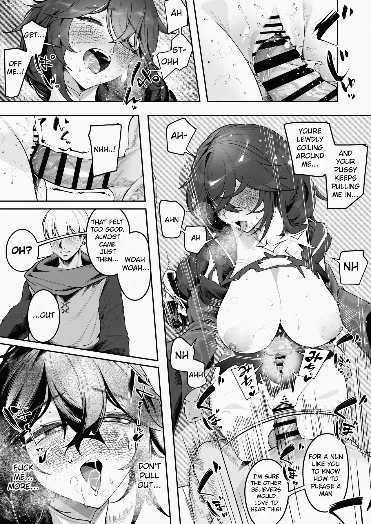 Nuns Defeated By Bandits - Skeb Request page 3 full