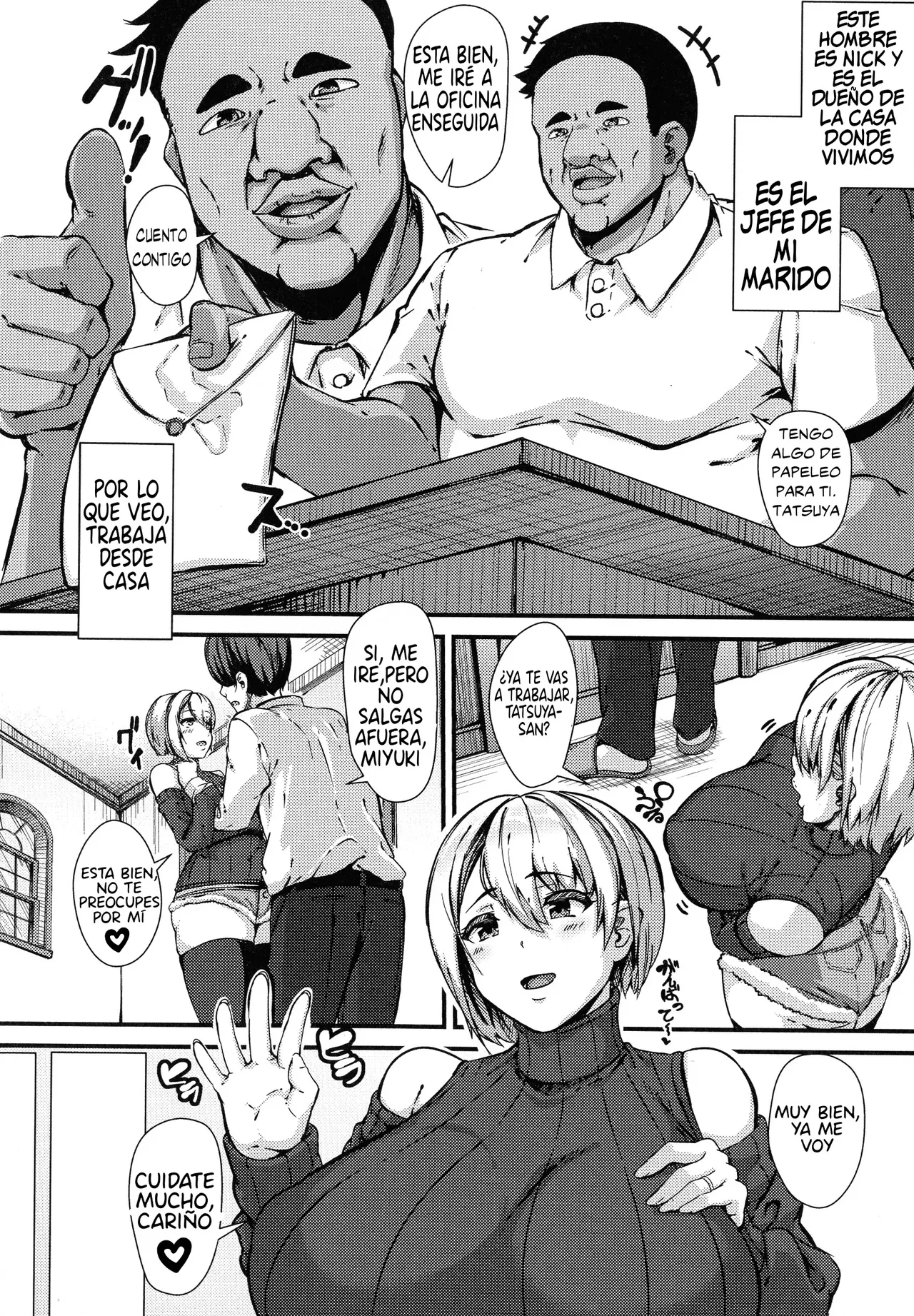 Joushi wa Kedamono -Kairaku ni Oboreru Saiai no Tsuma-｜Mi Jefe es una Bestia -Una Amada Esposa Ahogándose en Placer- page 2 full