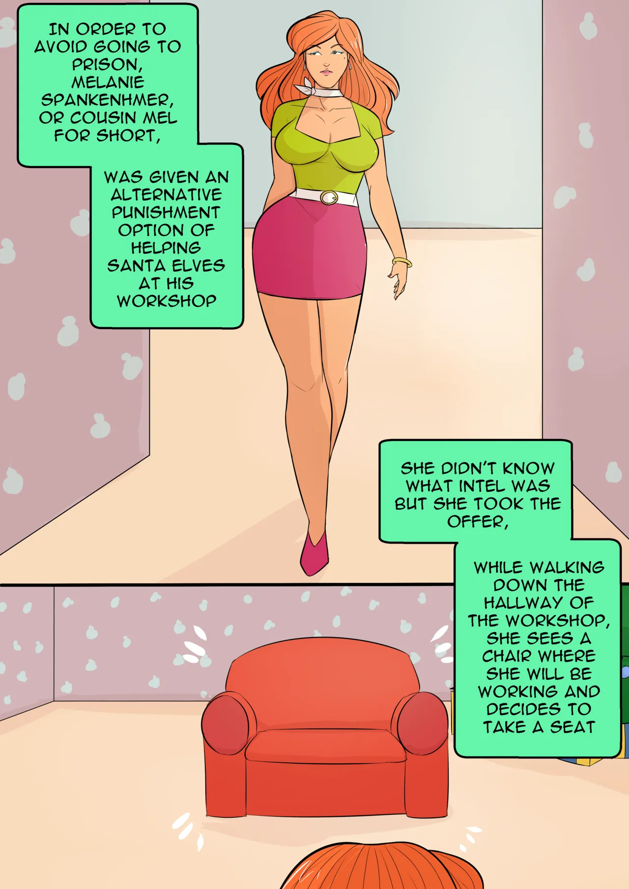 Cousin Mel weight gain page 1 full