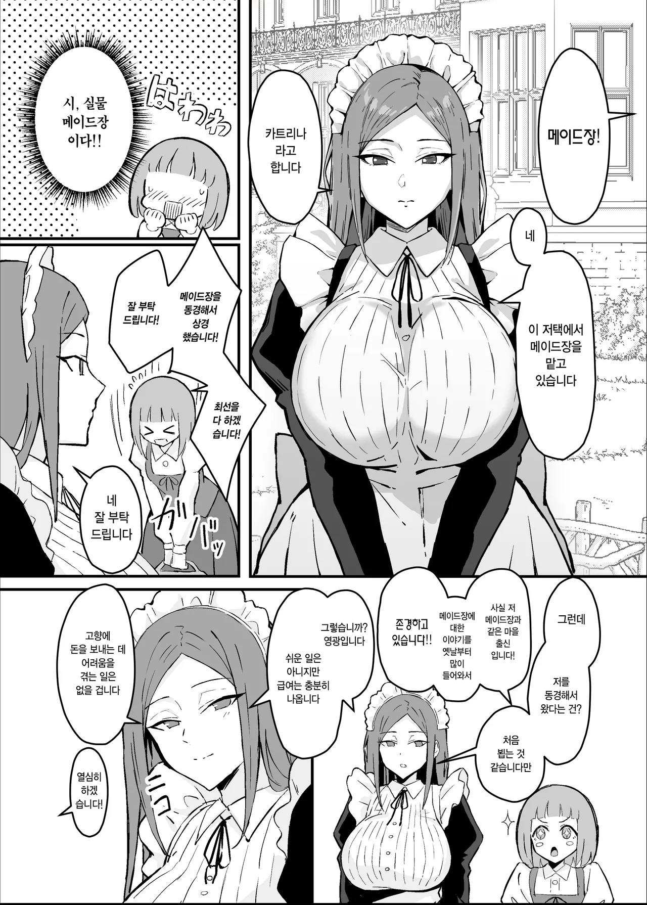 Akogare no Senpai Maidchou no Yotogi o Kengaku | 동경하던 선배 메이드장의 밤시중을 견학하다 page 3 full