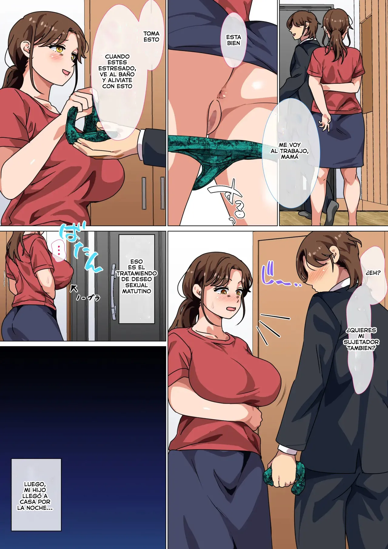 ¡ES EL DEBER DE UNA MADRE ALIVIAR EL FUERTE DESEO SEXUAL DE HIJO! page 10 full
