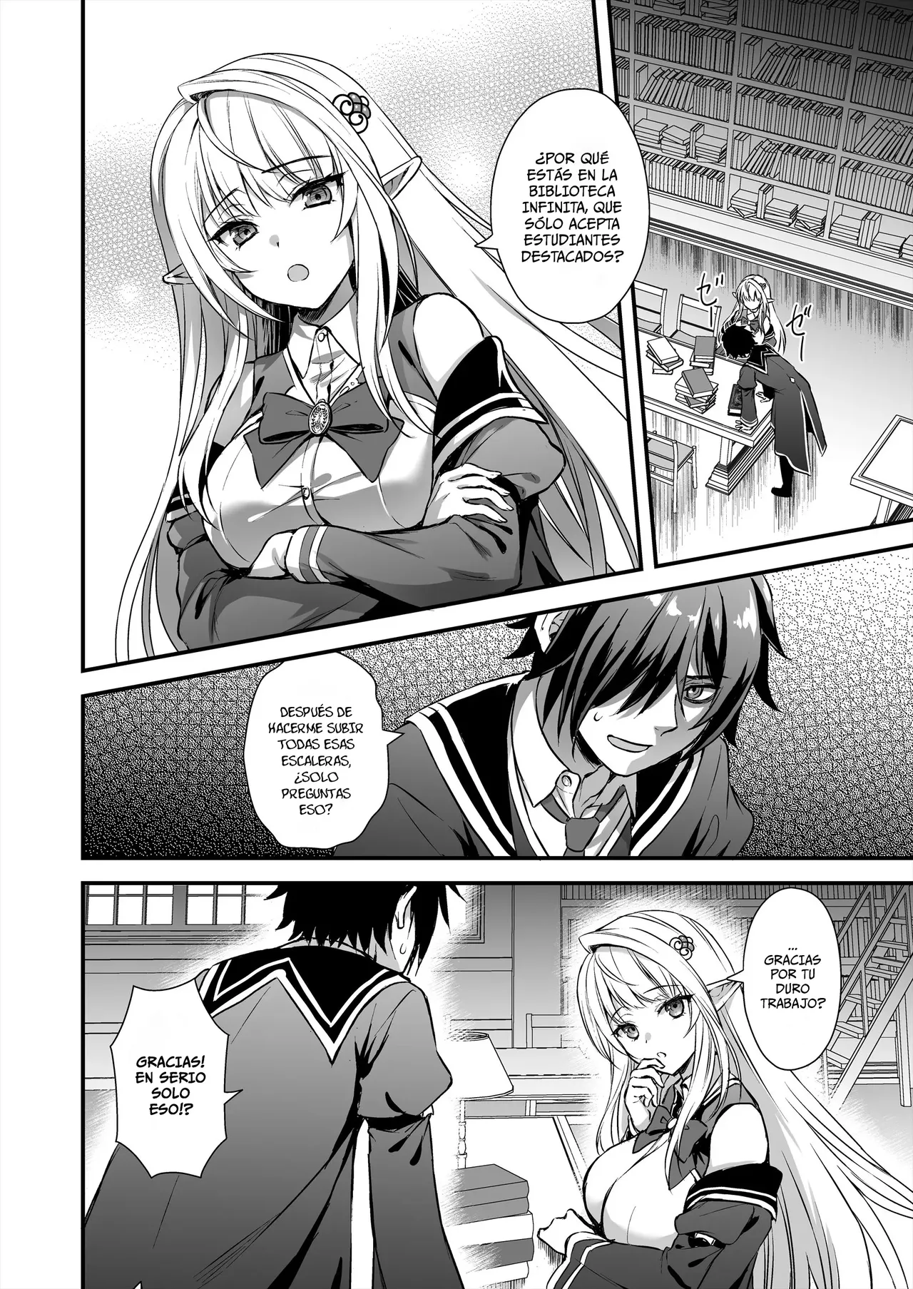 El desertor de la academia de magia, intente hechizar a una elfa genio para desnudarla page 5 full