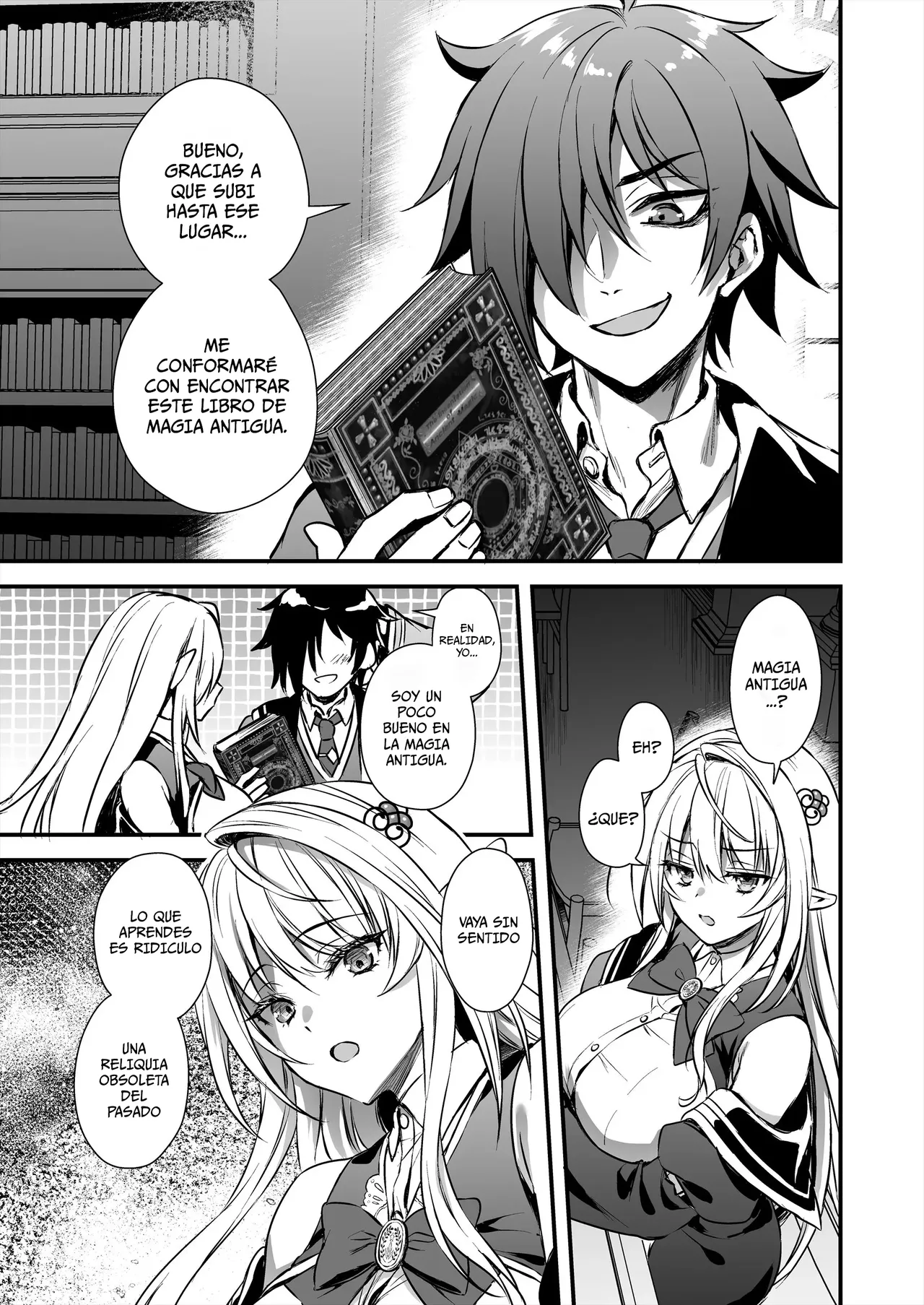 El desertor de la academia de magia, intente hechizar a una elfa genio para desnudarla page 6 full