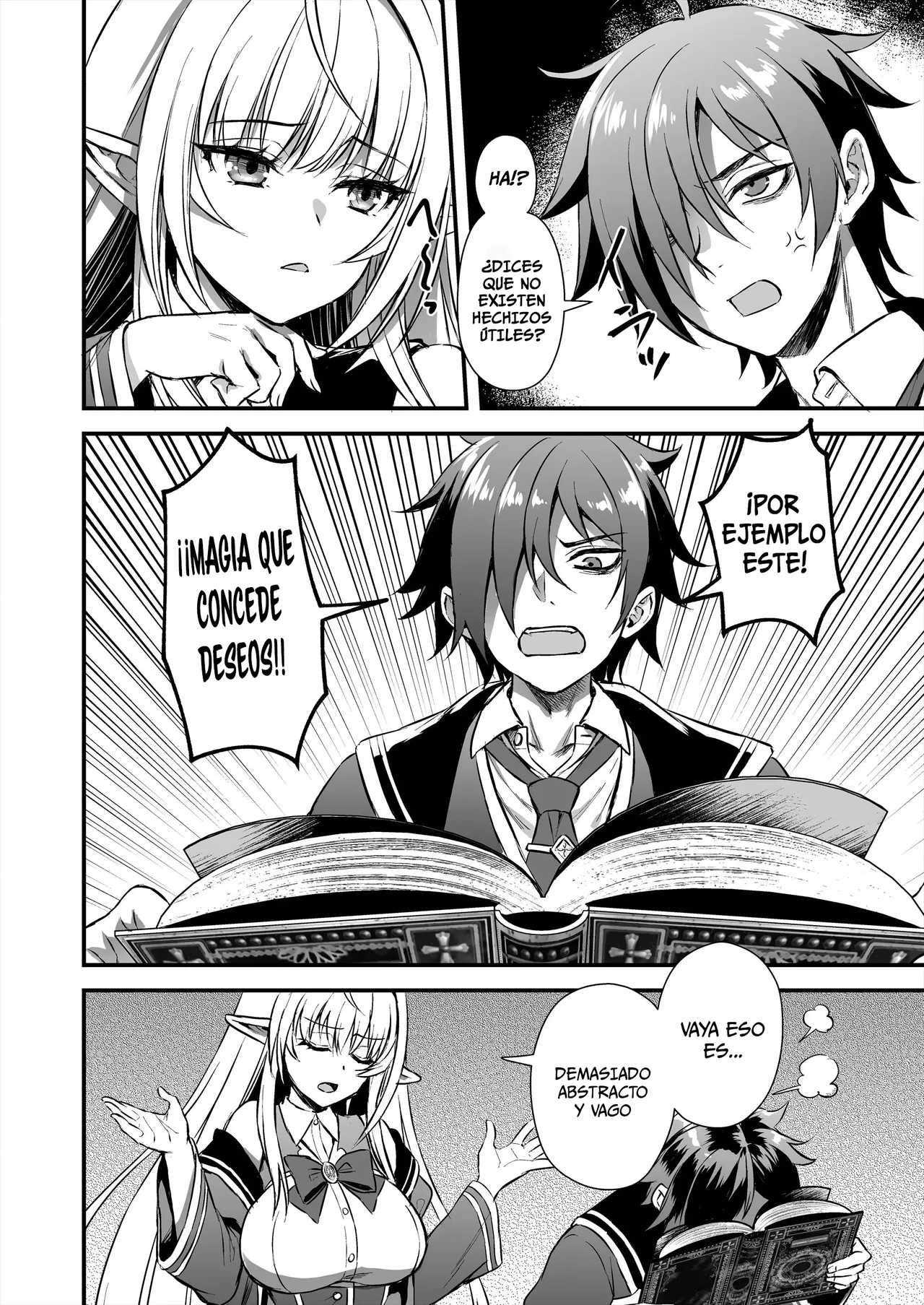 El desertor de la academia de magia, intente hechizar a una elfa genio para desnudarla page 7 full