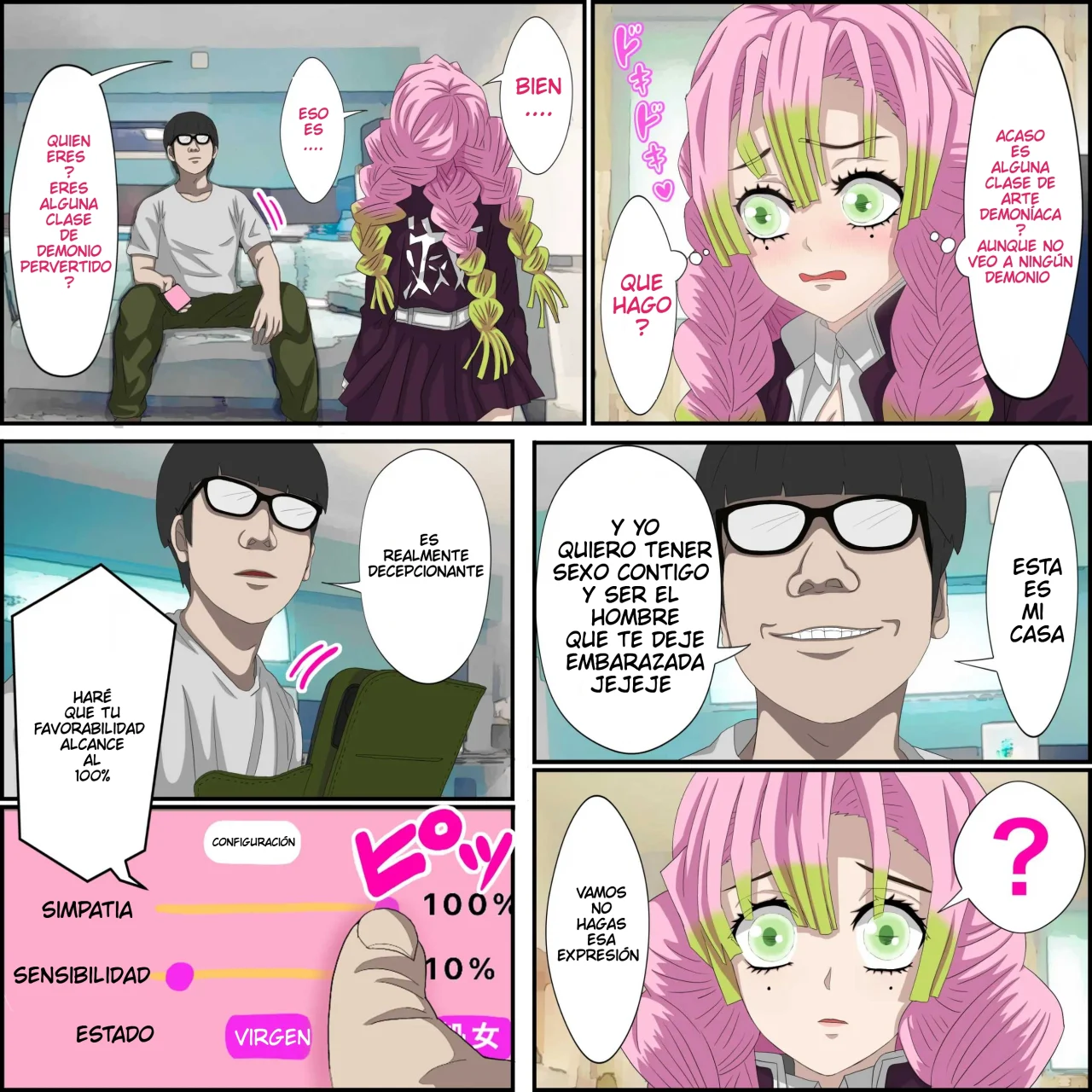 Anime Chara to Seckle Dekiru Appli ''Kanroji Mitsuri Hen''｜La App con la que Puedes Cogerte a Personajes de Anime ~El Caso de Kanroji Mitsuri~ page 3 full