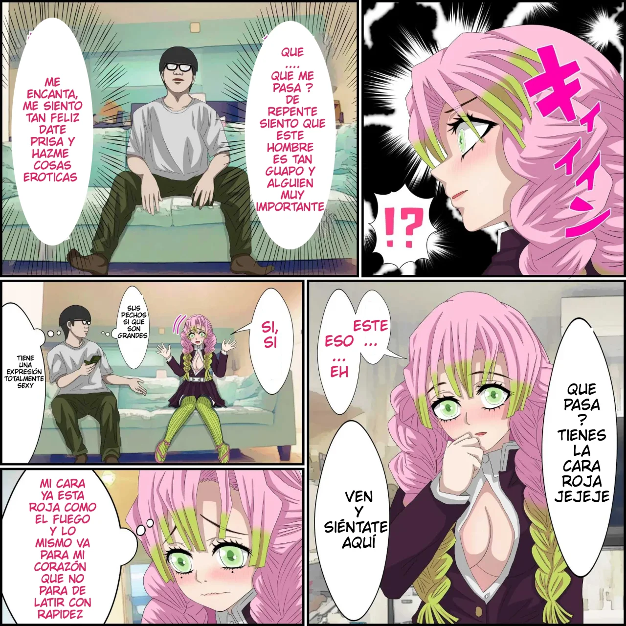 Anime Chara to Seckle Dekiru Appli ''Kanroji Mitsuri Hen''｜La App con la que Puedes Cogerte a Personajes de Anime ~El Caso de Kanroji Mitsuri~ page 4 full