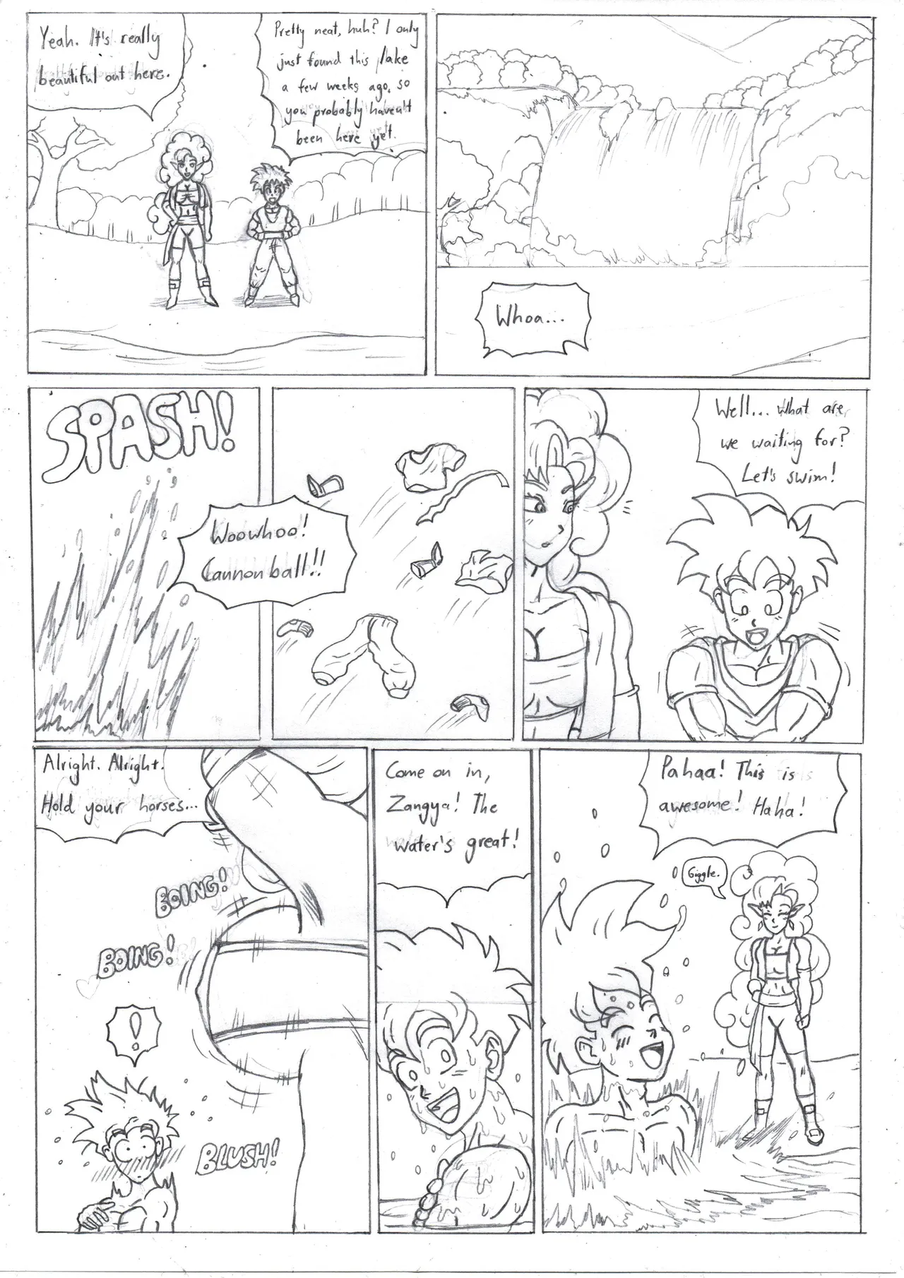Gohan X Zangya: Fiery Lake page 6 full