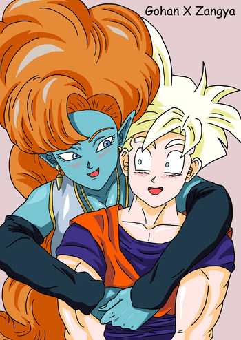 [TheWriteFiction] Gohan X Zangya: Fiery Lake (Sketch) cover