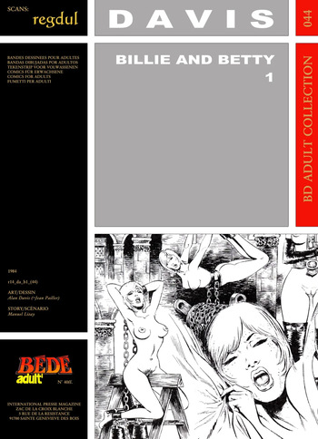 [Bédé Adult 44] Alan Davis [= Jean Pailler] & Manuel Lizay [= André Dromer] - Billie and Betty #1 cover