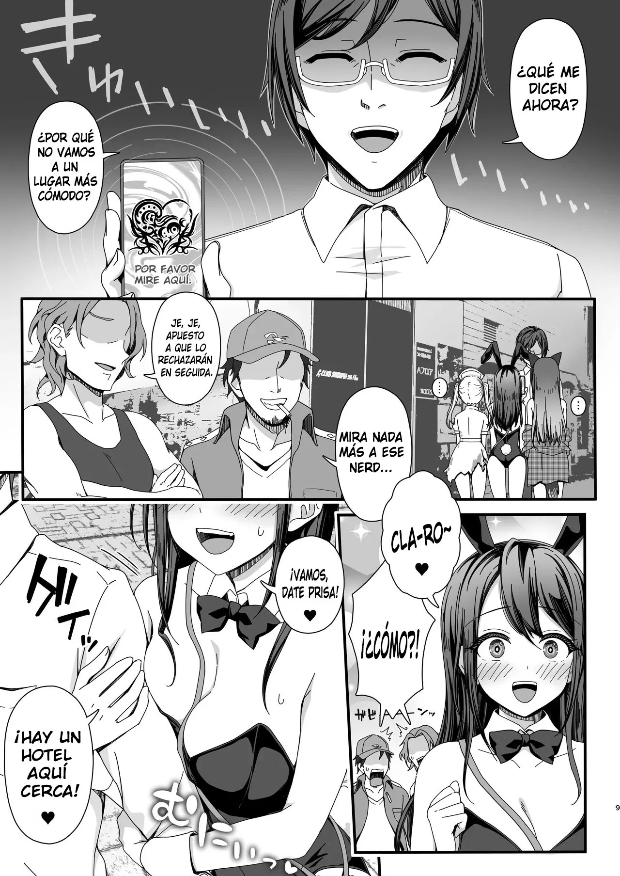 Halloween de Ukareta Gal-tachi ni Saimin Seisai o!!｜¡¡Castigo Hipnótico para las Gals en Halloween!! page 9 full
